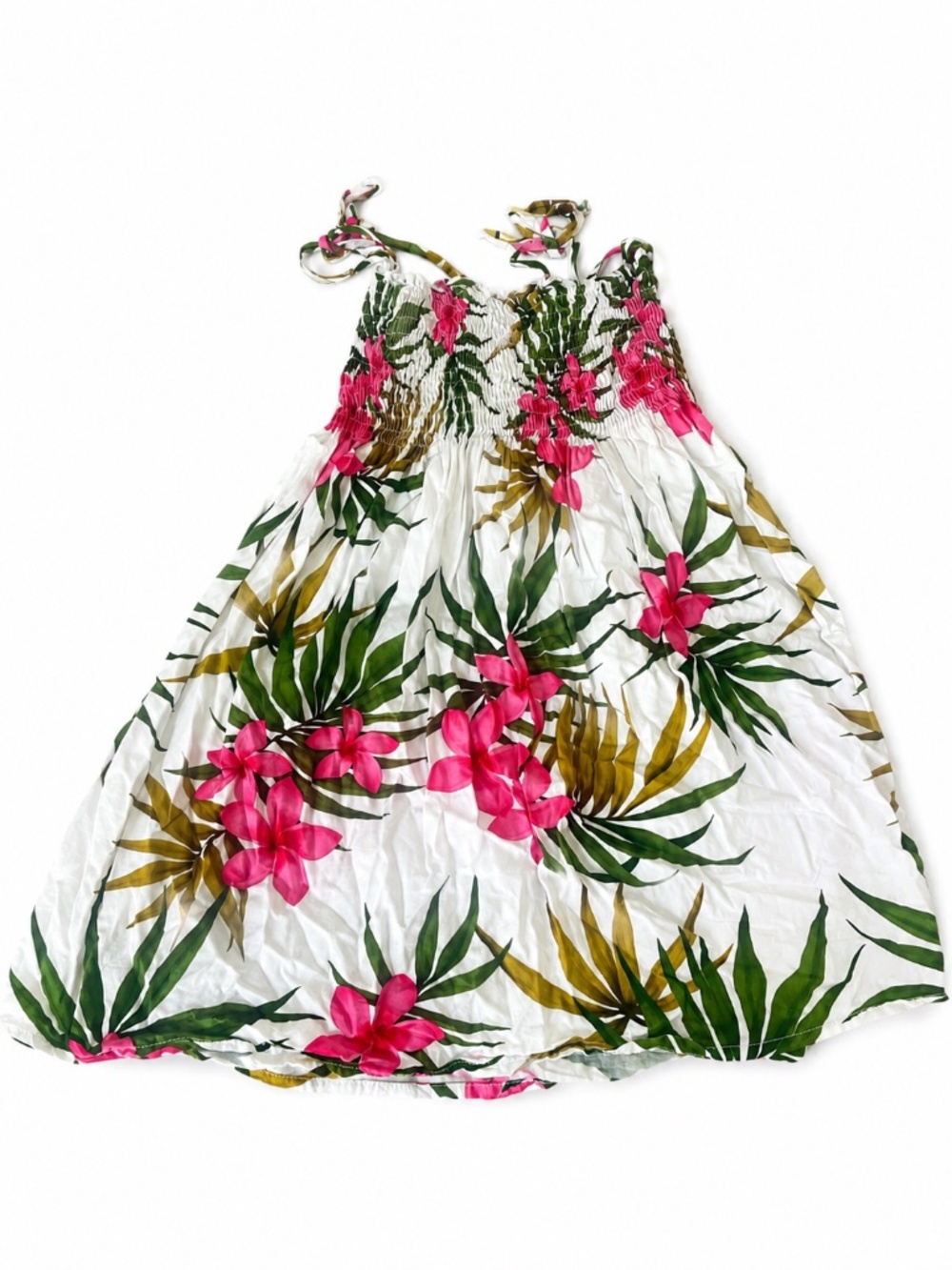 Girls Tropical Floral Summer Dress